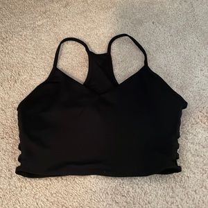 Forever 21 black sports bra with slits on sides